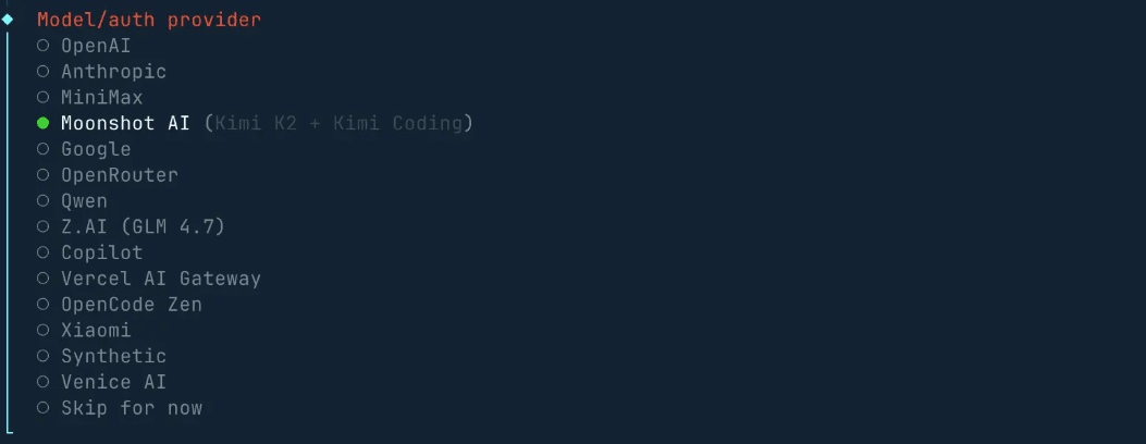 Connect OpenClaw to the Kimi K2.5 model